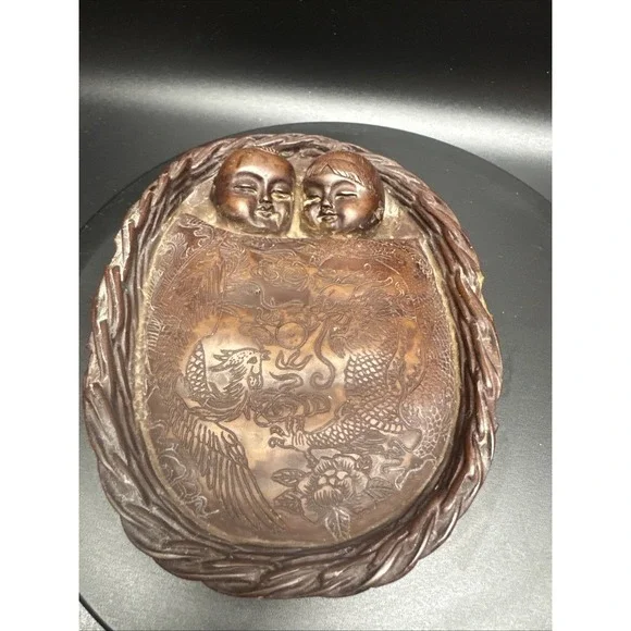 chinese Baby's In A Basketmade Of Resin - Picture 2 of 8